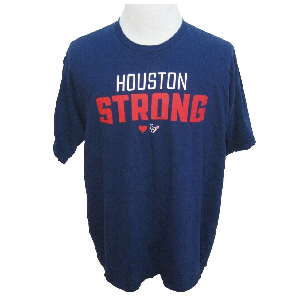 HOUSTON TEXANS Men's (Size 2XL) Blue Short Sleeve NFL Football T-Shirt Fanatics